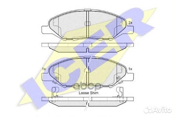 Колодки торм. диск. Nis. Tiida (Азия) -09 18207