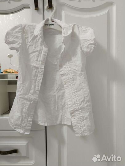 Рубашка белая для девочек