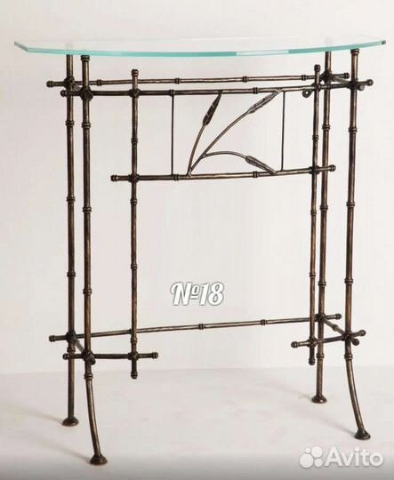 Кованая консоль из бамбука №18