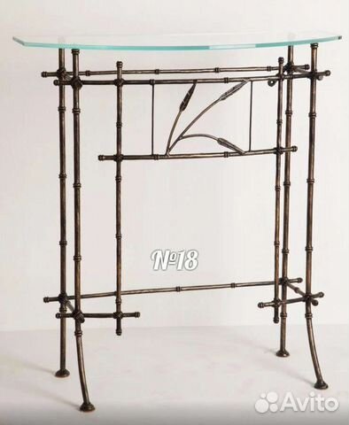 Кованая консоль из бамбука №18