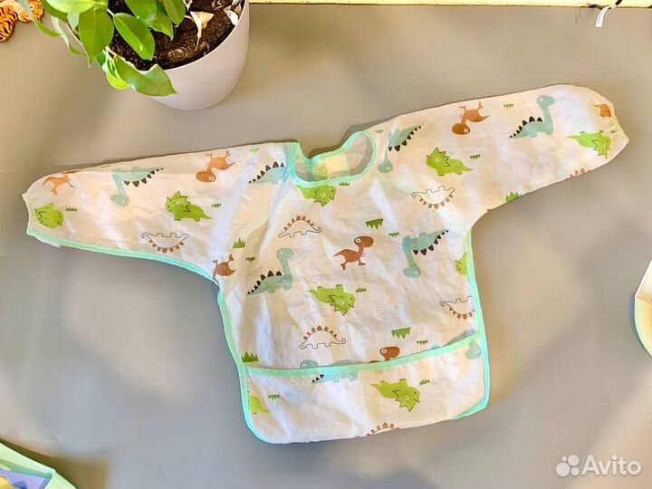 Набор для прикорма слюнявчик ложка вилка