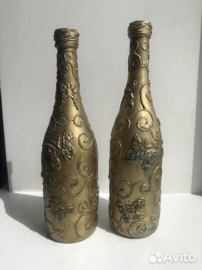 Декоративные бутылки, интерьерные