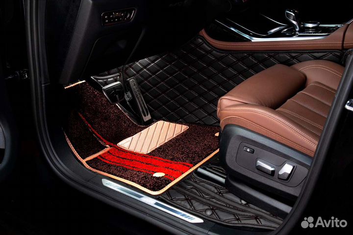 3D Коврики Mercedes AMG из Экокожи