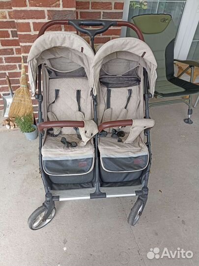 Прогулочная коляска для двойни бу