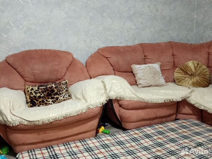 Покрывало на диван и два кресла