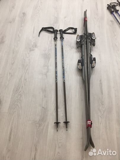 Горные лыжи с креплениями