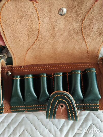 Патронташ натуральная кожа