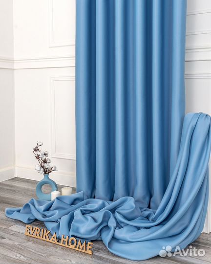 Блэкаут шторы Марсель Лазурный