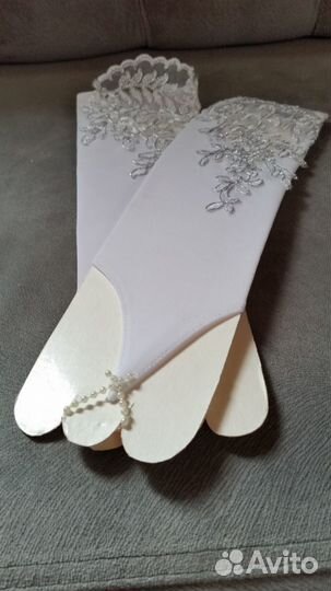 Свадебные перчатки новые
