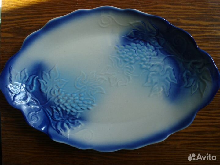 Керамическое блюдо СССР винтаж