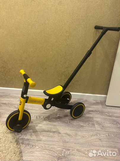 Велосипед беговел 3 в 1 с ручкой