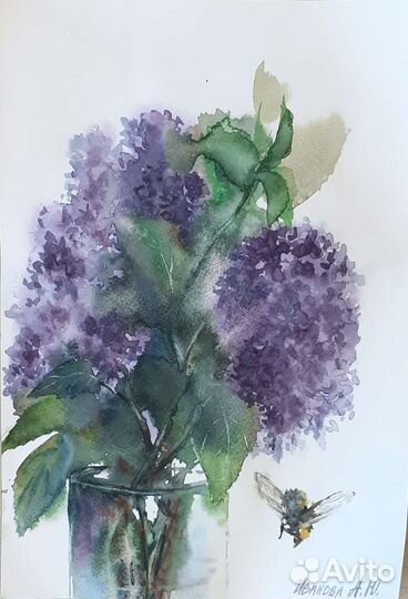 Картина акварелью: 