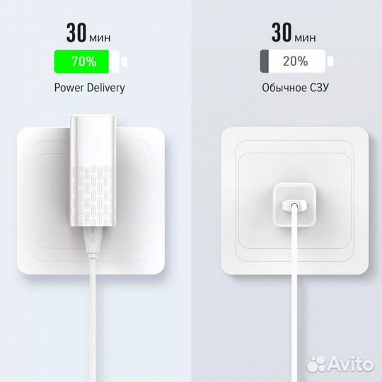 Сзу 8-pin - USB-C кабель, 40W, USB-C QC 4.0+PD A14