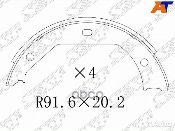 Колодки тормозные барабанные зад BMW 3 E46/E90