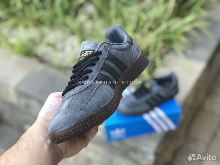 Кроссовки Adidas Handball Spezial Dark Grey Black