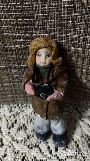 Ватная игрушка на елку