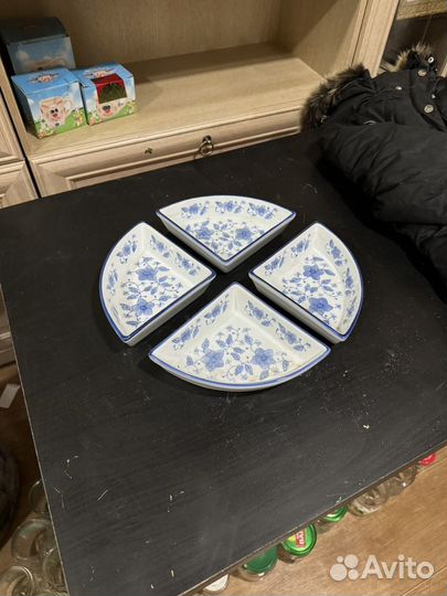 Тарелка для закусок из 4 частей