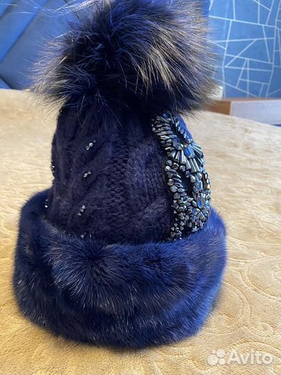 Шапка женская норковая новая