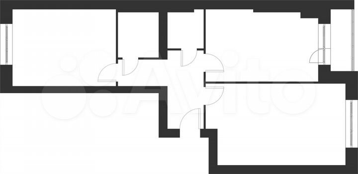 2-к. квартира, 68,9 м², 3/5 эт.