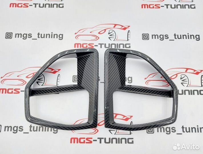 Вставки в бампер M-Performance BMW X5 G05 Карбон