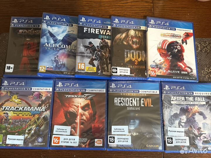 Игры Sony PS4 VR (для шлема вирт. реальности)
