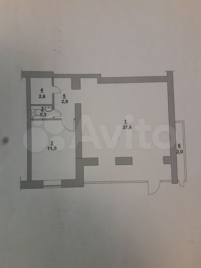 Свободного назначения, 58 м²