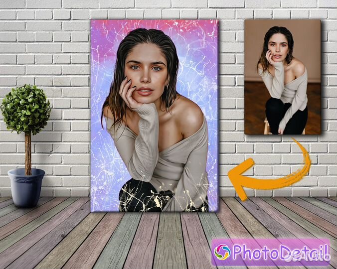 Портрет на холсте по фотографии Дрим Арт