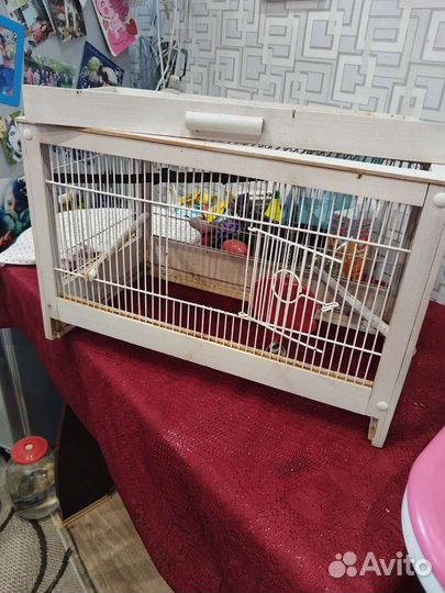 Клетка для птиц из дерева
