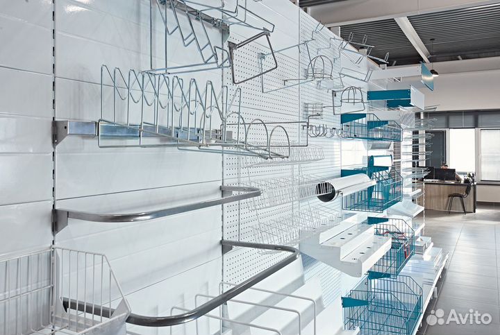 Торговые стеллажи островные, угловые, пристенные