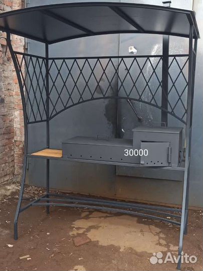 Мангальная зона под крышей