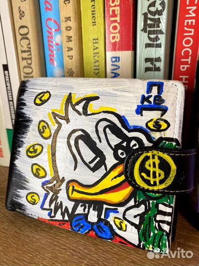 Кошелек Дональд Даг ручной росписи