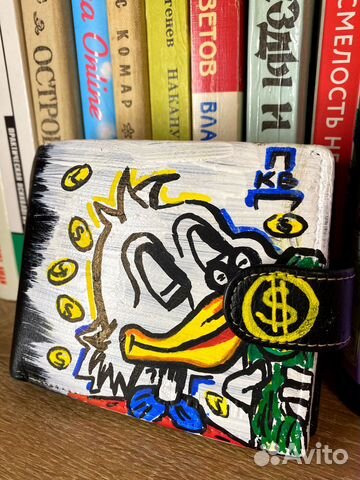 Кошелек Дональд Даг ручной росписи