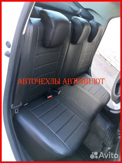 Чехлы Автопилот Renault Logan 2 из экокожи чёрные