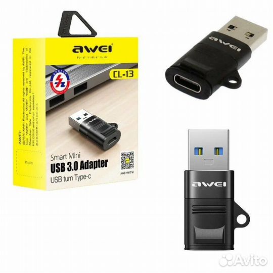 Переходник адаптер awei CL-13 USB 3.0 to Type-C