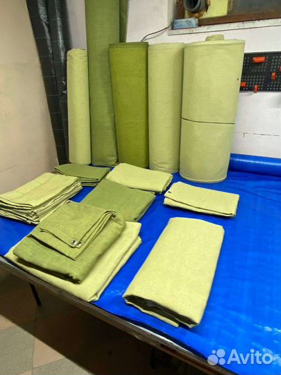 Брезент тент штора полог в гараж, на ворота