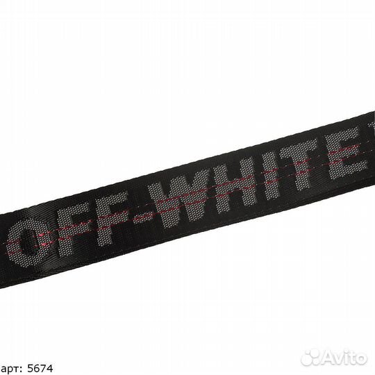 Off white ремень черный