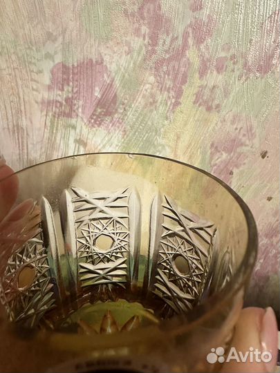 Стаканы цветной хрусталь