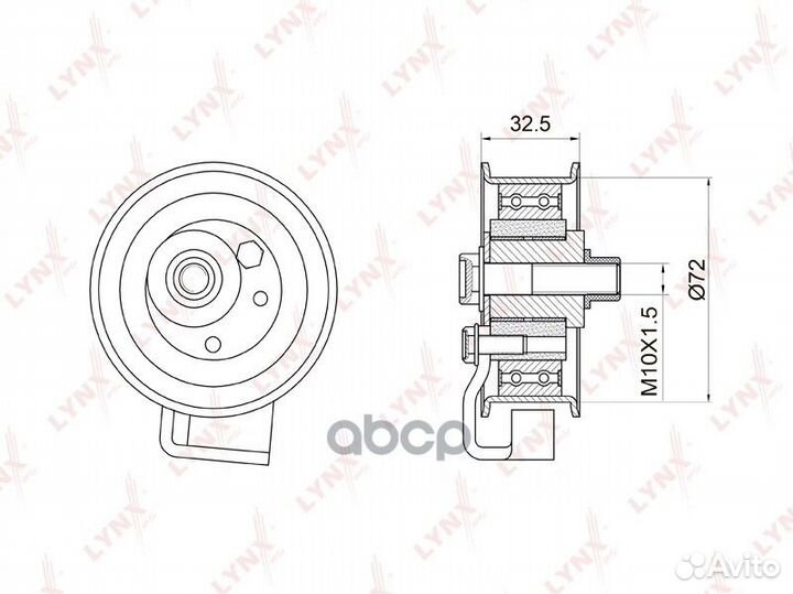 Ролик натяжной ремня грм PB1007 lynxauto
