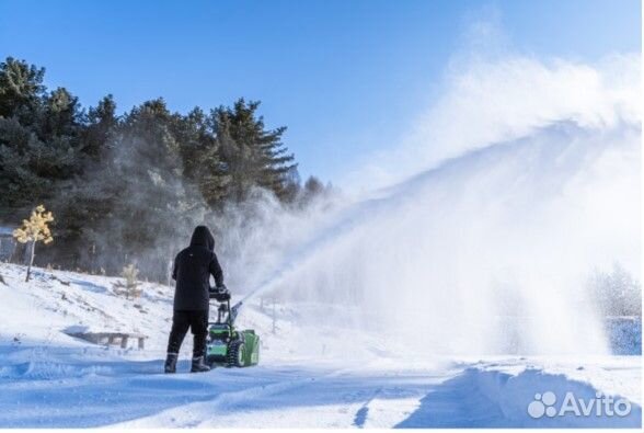 Снегоуборщик аккумуляторный GD82ST56, 82V, 61 см