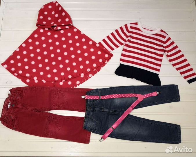 Пакет одежды и обуви для девочки на 3,5-6 лет