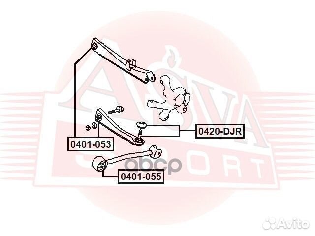 Опора шаровая 0420DJR 0420-DJR asva