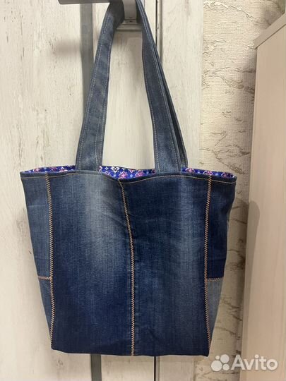 Сумка джинсовая