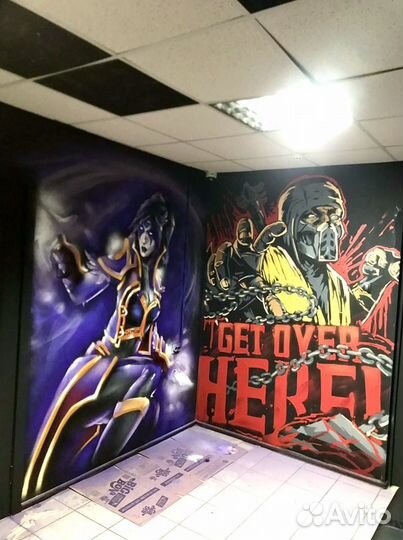 Граффити оформления.Художественная роспись стен