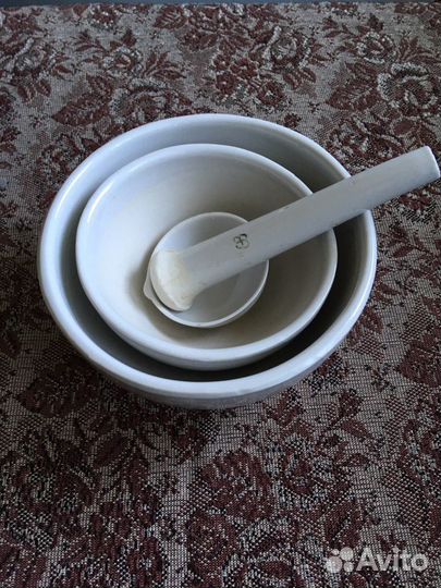 Медицинская ступка с пестиком