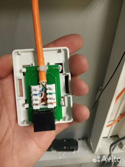 Монтаж, подключение телефонных, интернет розеток