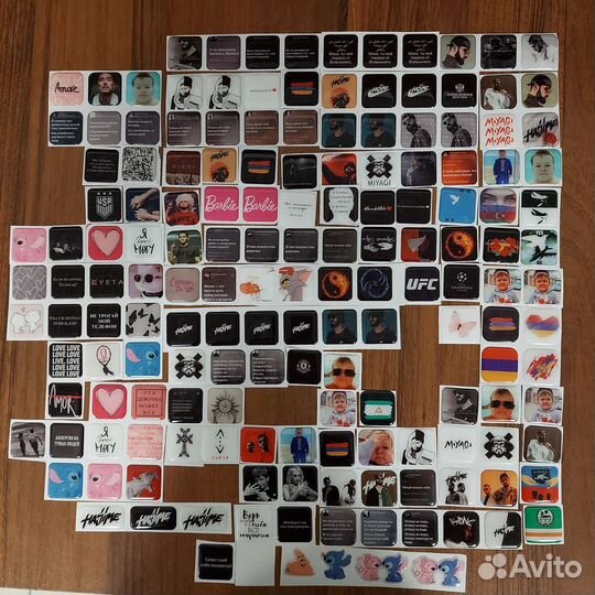 Стикеры готовые и на заказ от изготовителя