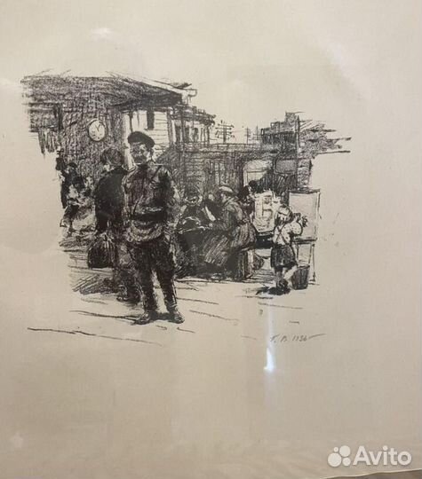 Старинная гравюра Верейский Г