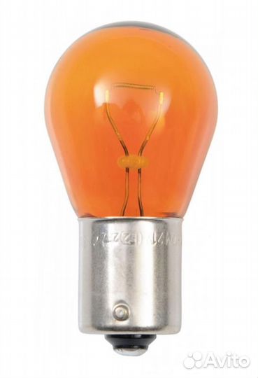 Лампа накаливания сигнальная py21w bau15s 3200k standart +30% 24v 21w картон 10шт цена за 1шт