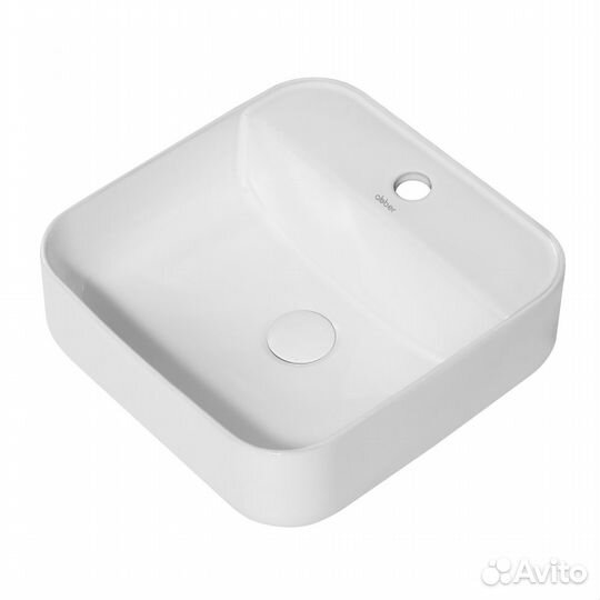 Раковина накладная abber Rechteck AC2215 белая