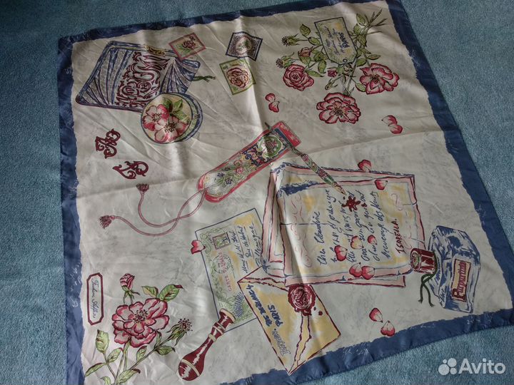 Женский платок на голову шелковый